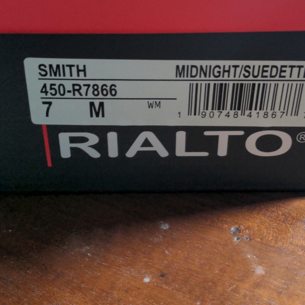 Rialto Blue Suede Shoes size 7 - Picture 3 of 5